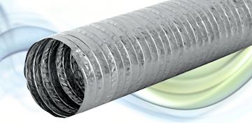 Aluslang 254mm L-10mtr, ongeïsol. aluminium slang