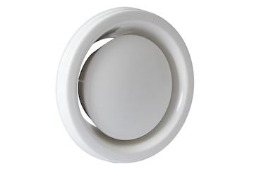 Kunststof afvoer/toevoer ventiel DAV 160mm vzv klemveren