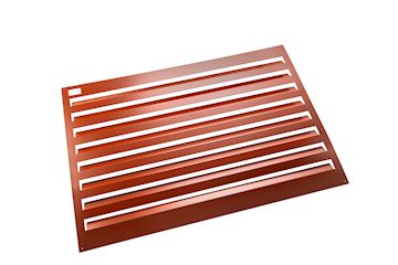 Evolar - Back Panel vrijstaand M brick red