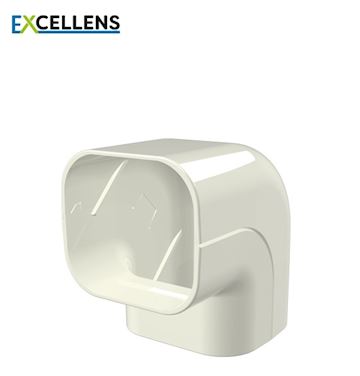 Tecnosystemi - Buiten bocht 90° 72 Creme (VPE 5)