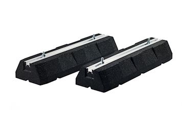 FF 1000 Rubber balk 1000x180x95mm incl.M10 boutenset pr/ 2st