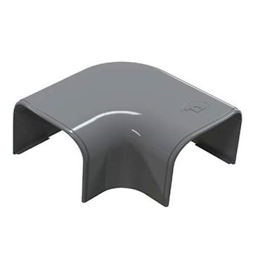 Tecnosystemi Optima Antraciet platte bocht 75 - pr/st VPE 5