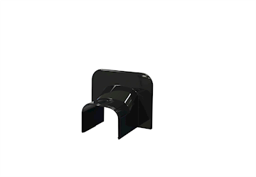 Tecnosystemi Optima Zwart plafond eindkap 75 pr/st VPE 5