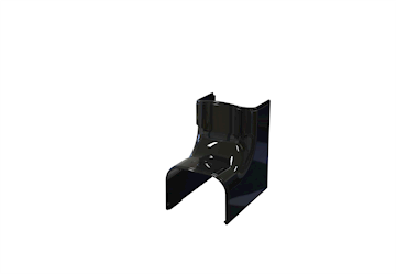Tecnosystemi Optima Zwart binnen bocht 75 - pr/st VPE 5